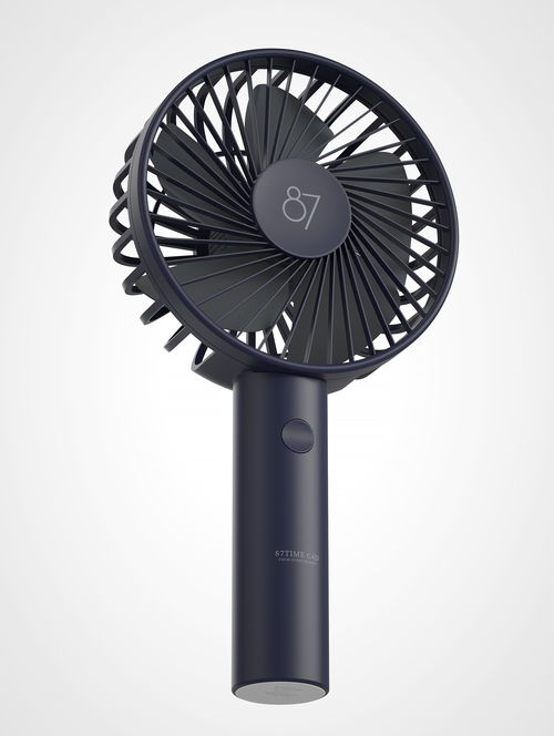 夏日伴侣 小风扇的三维渲染艺术